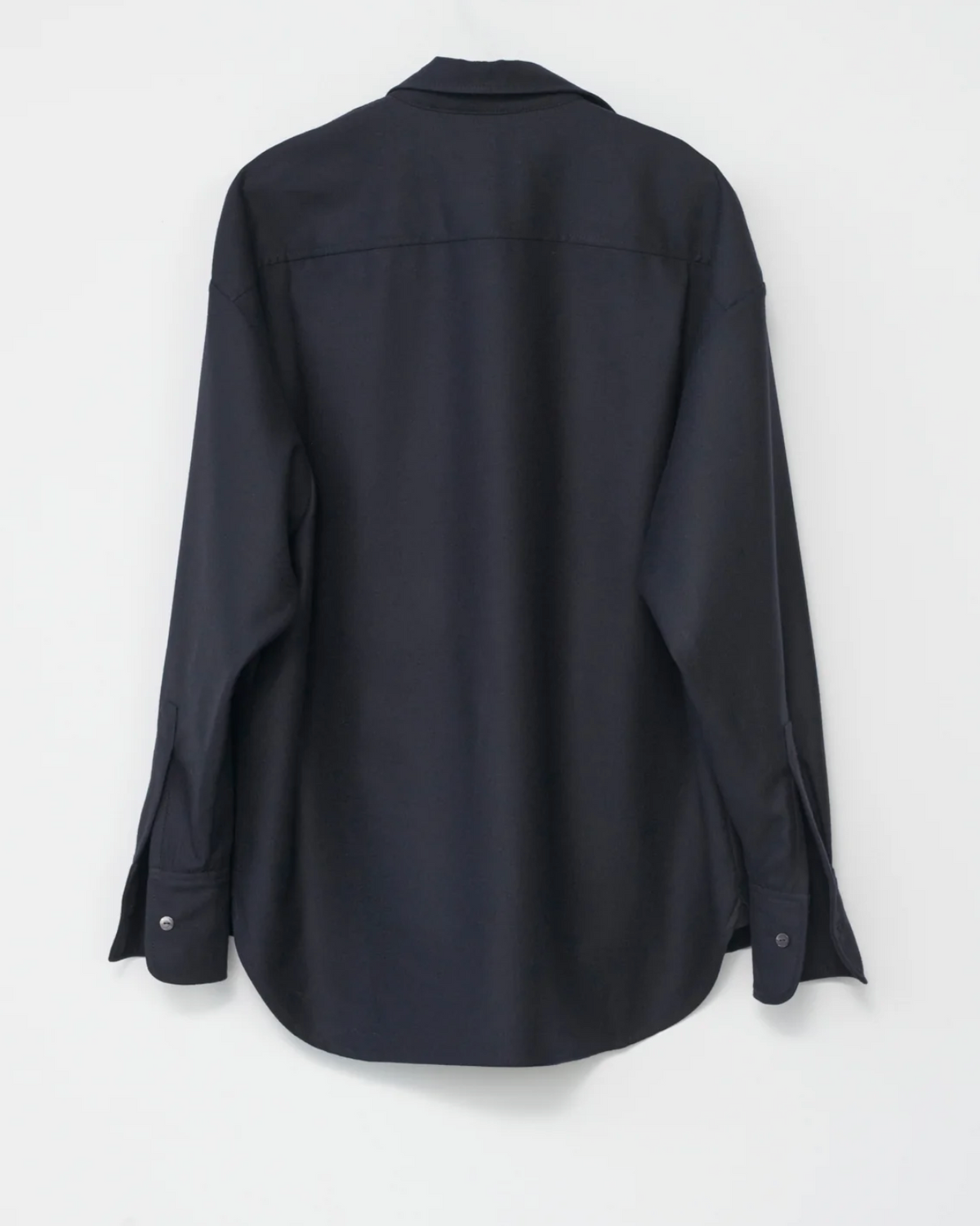Fine wool oversized shirt navy size 1