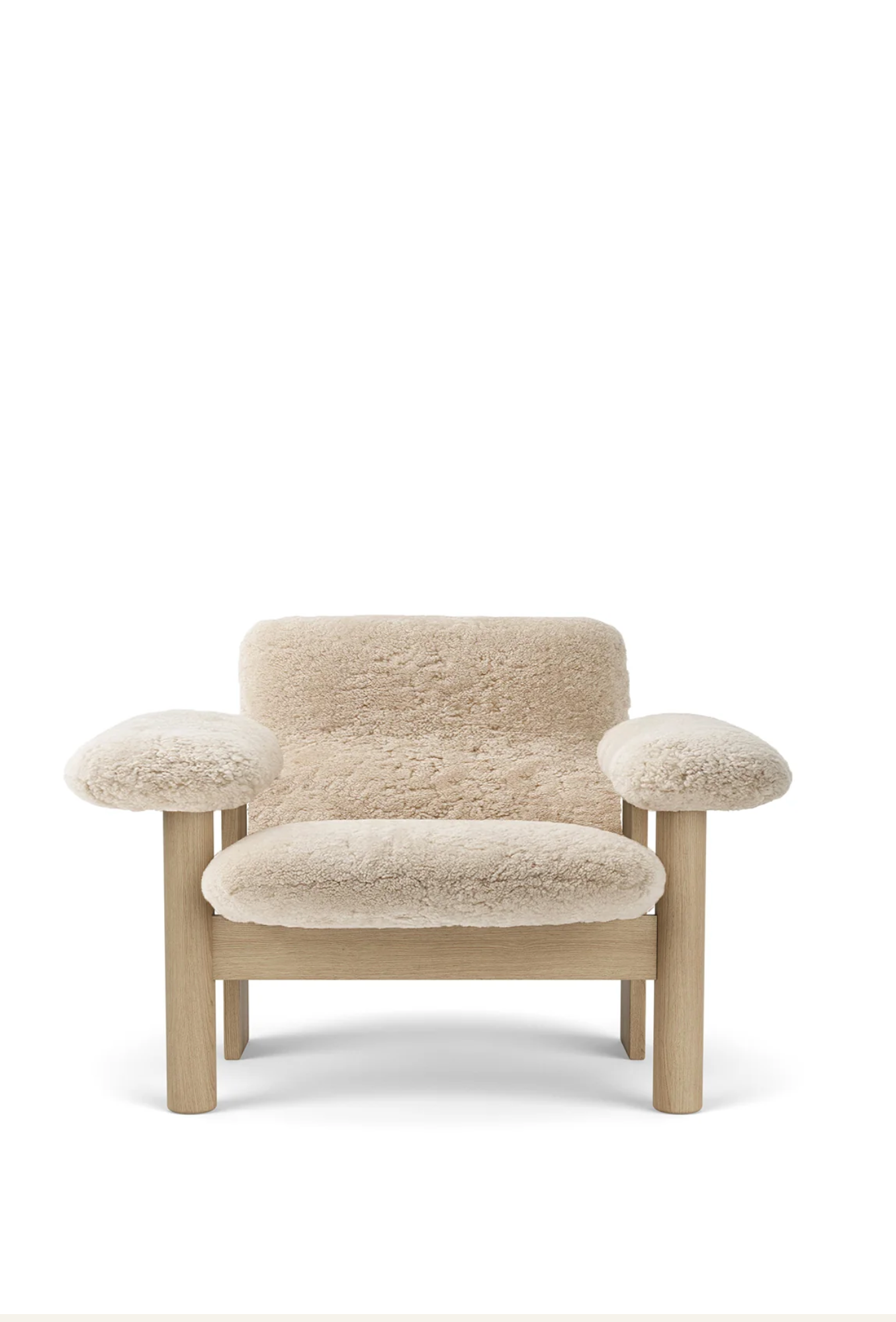 BRASILIA LOUNGE CHAIR, LOW BACK, SHEEPSKIN