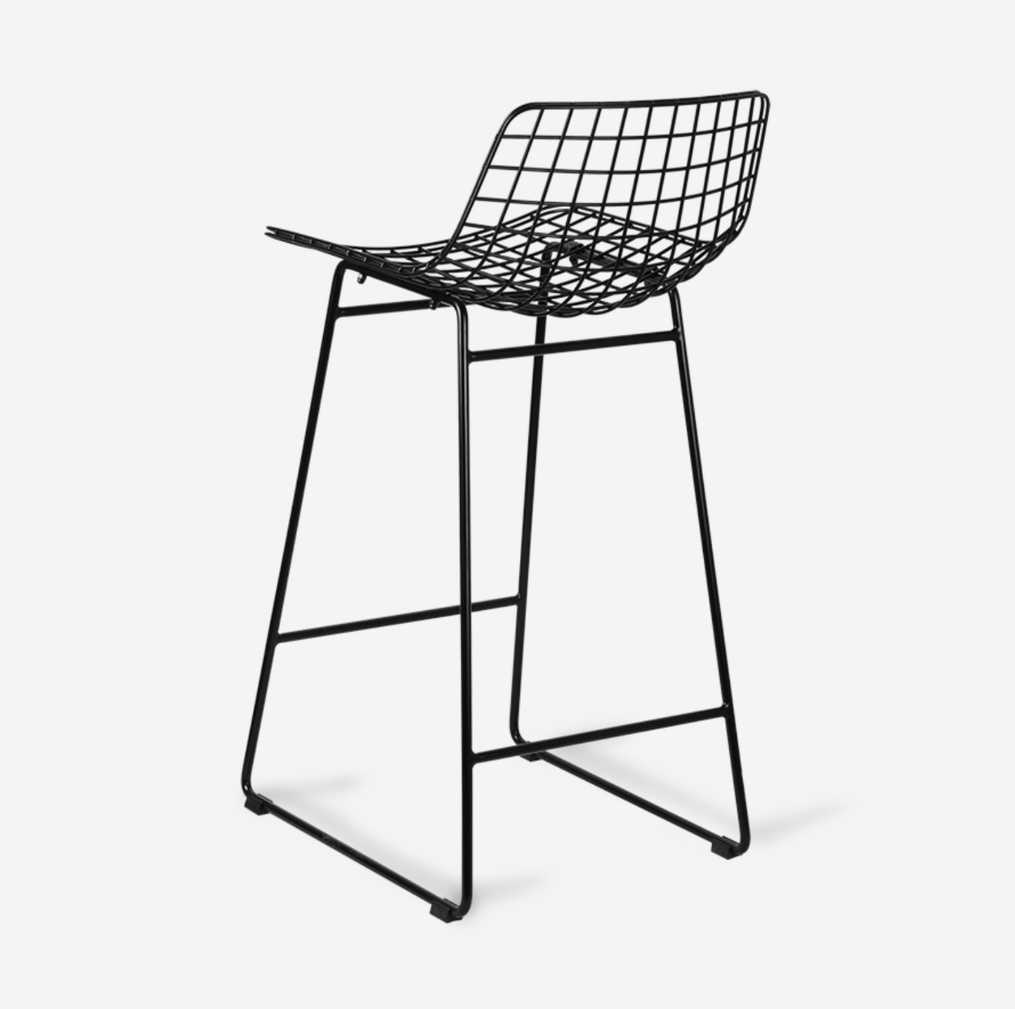HK Living wire barstol 2 pk metall sort