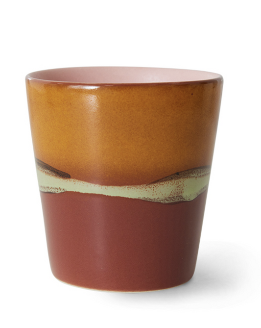 70s  coffee mugs clay