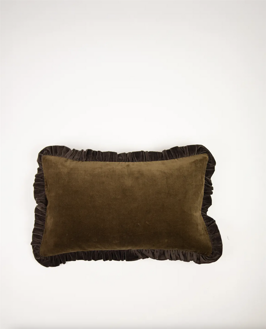 Doris Olivengrønn /kaffi 30x50 cm