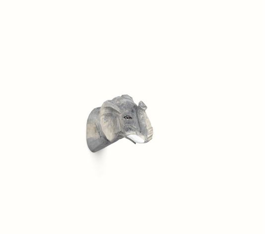 Animal Hand-Carved Hook, elephant