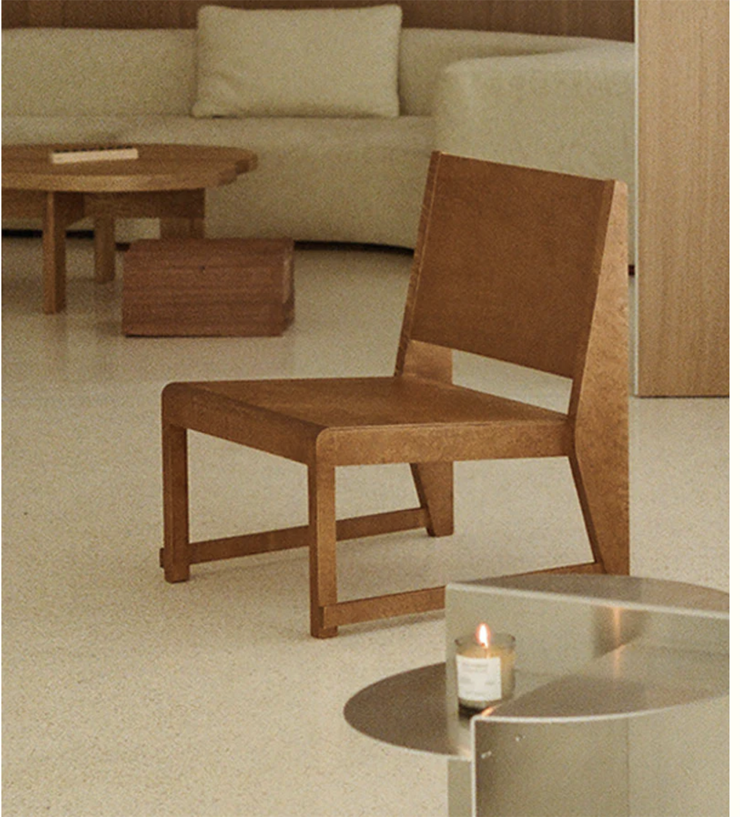 Easy Chair 01 Warm Brown Birch