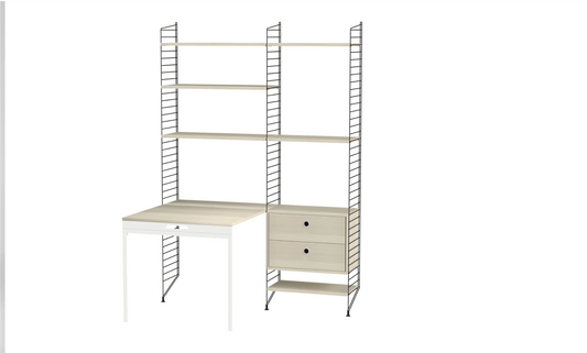 Workspace E. Black/Ash 140 cm