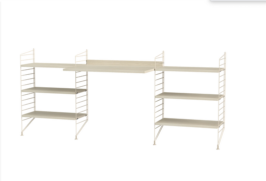 Workspace D Beige/Ash 200 cm