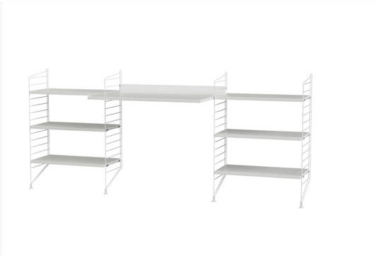 Workspace D White/White 200 cm