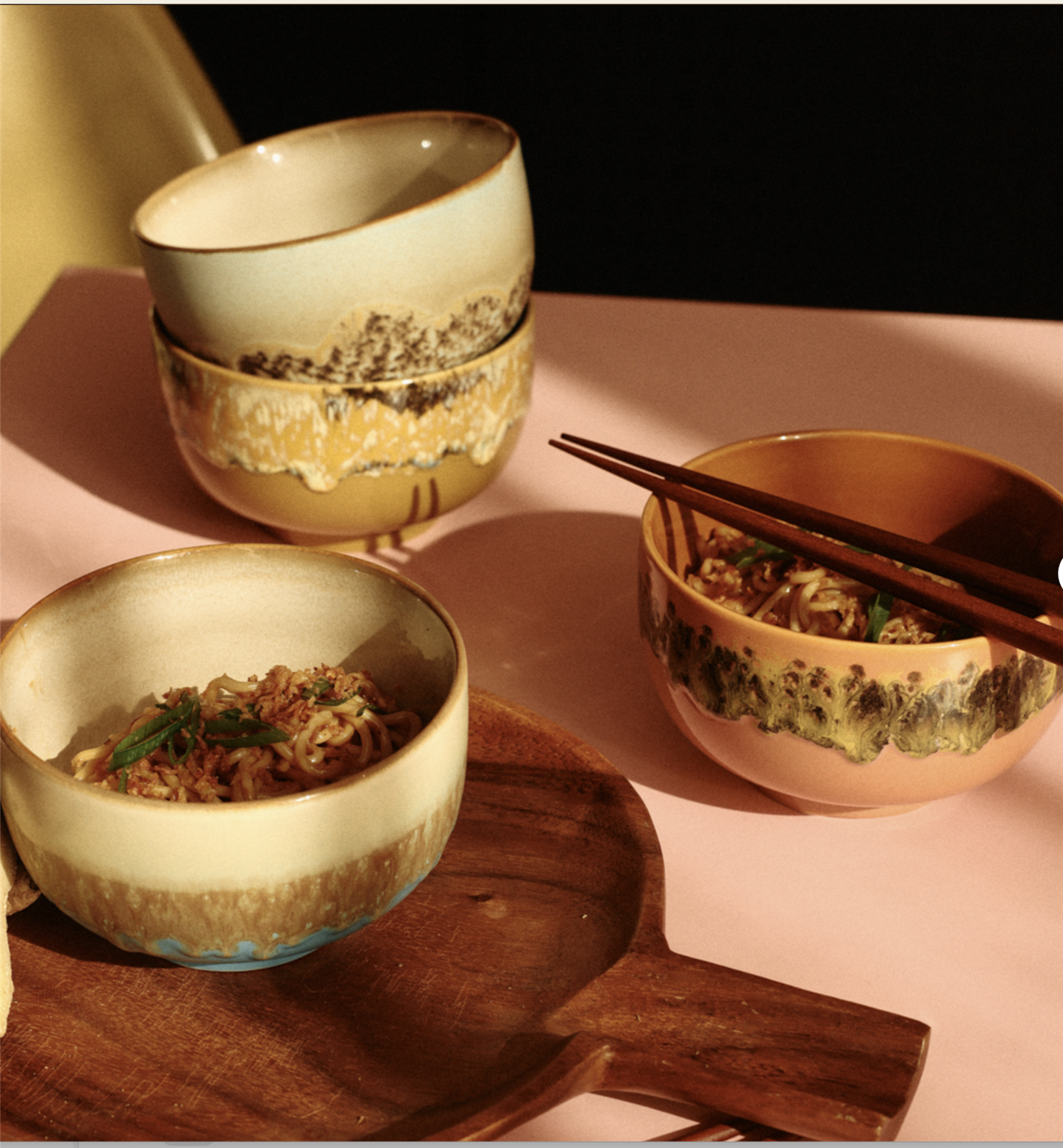 70s ceramics: noodle bowl sunbeam