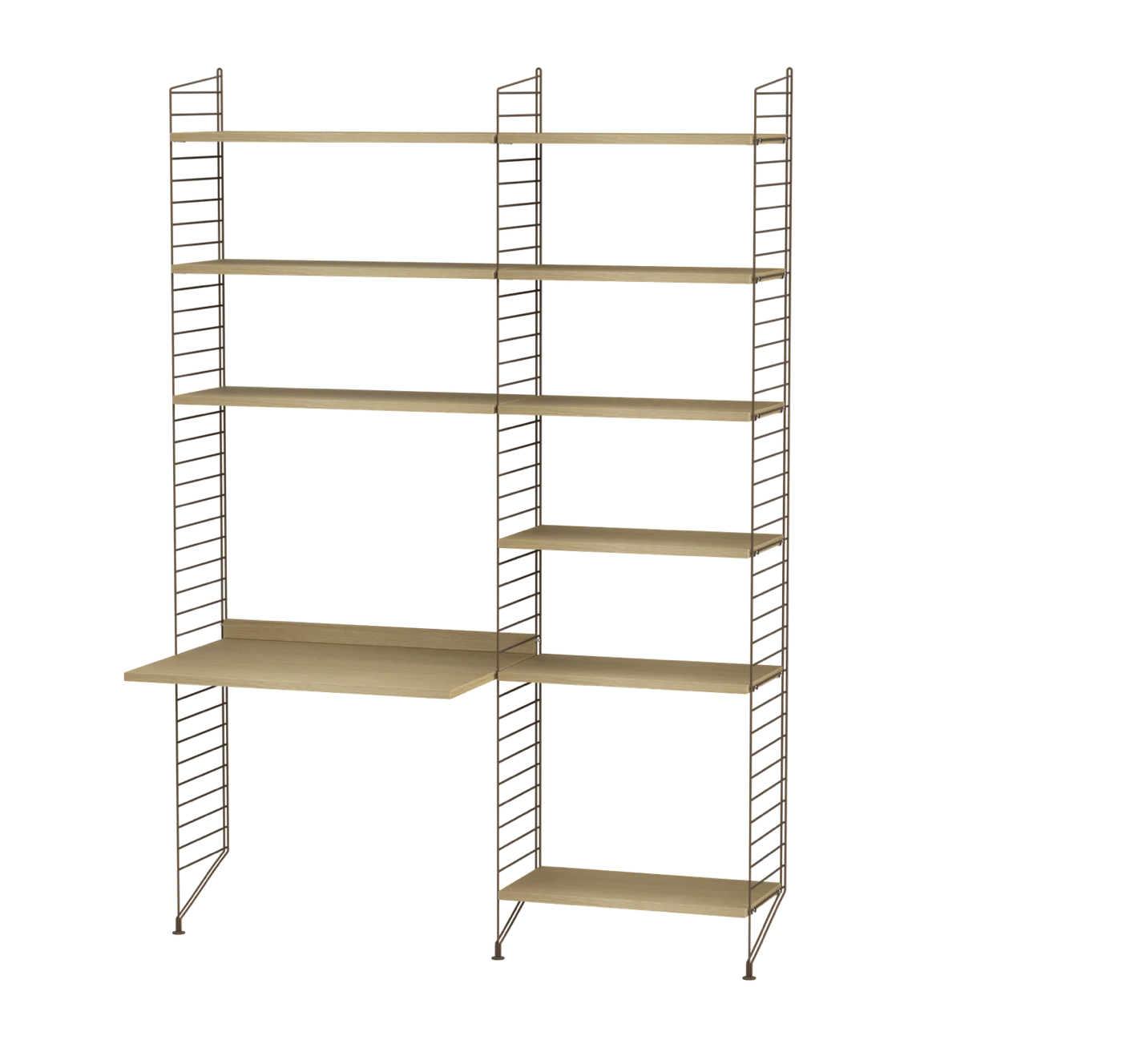 Workspace Brown/oak 140 cm