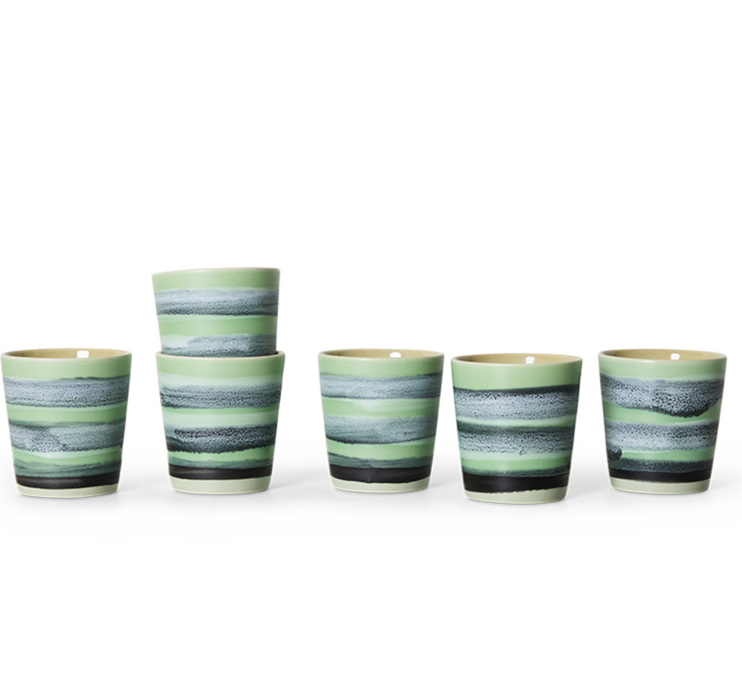 70s ceramics: coffee mug river