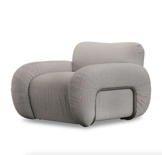 Arc lounge fauteuil, frame ash, sneak, light grey