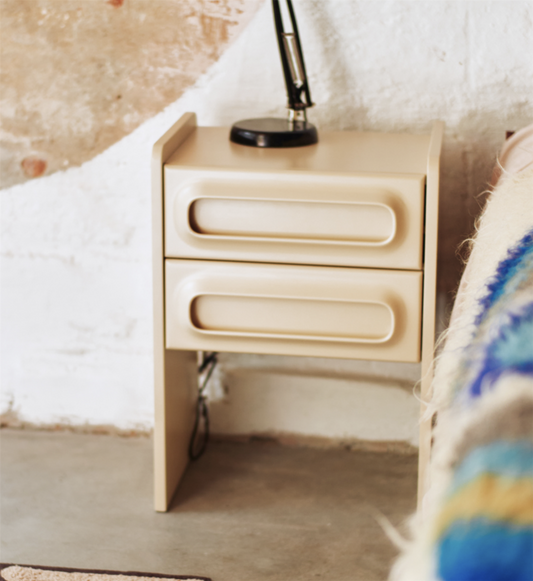 Space nightstand cream