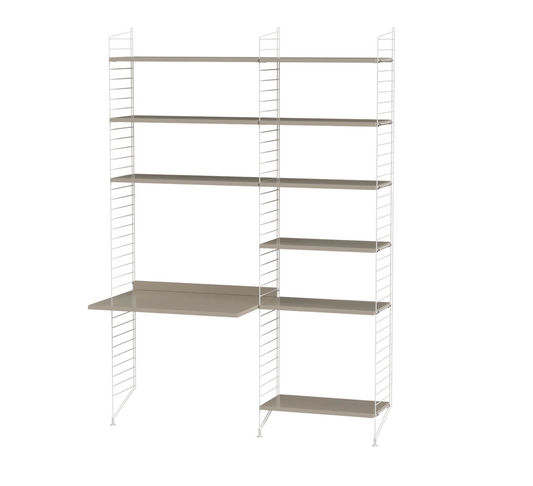 Workspace B beige/white 140 cm