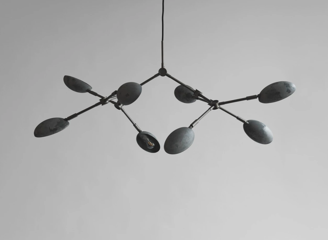 Drop chandelier oxidized MINI