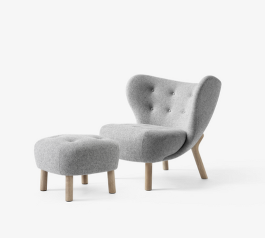 Pouf Little Petra ATD1 oiled oak w/hallingdal