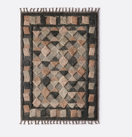 LISBOA RUG MULTI GREY 250x350 cm