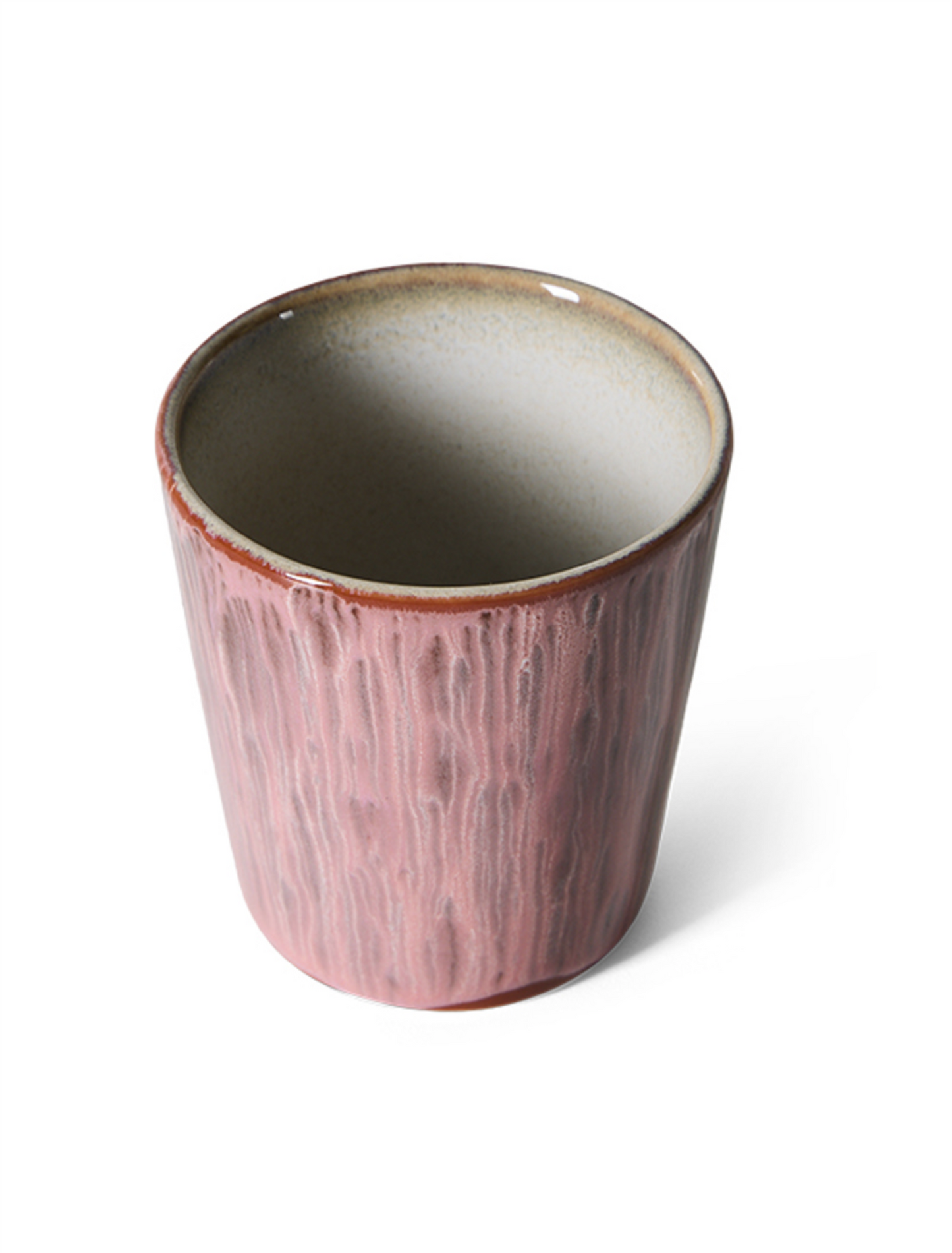 70s ceramics: coffee mug rhubarb