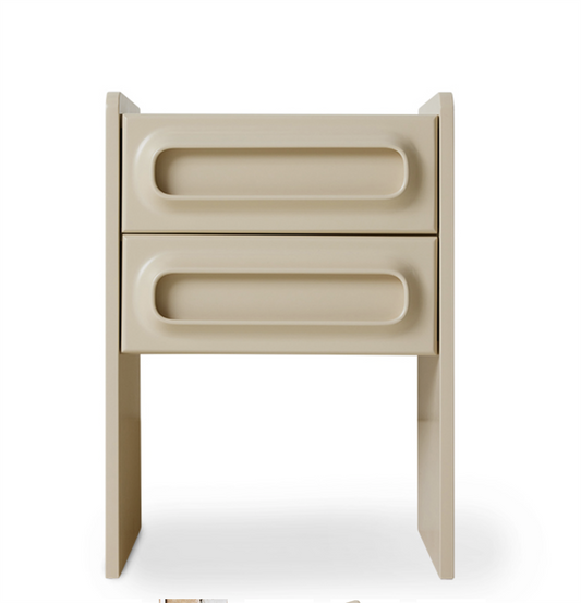 Space nightstand cream