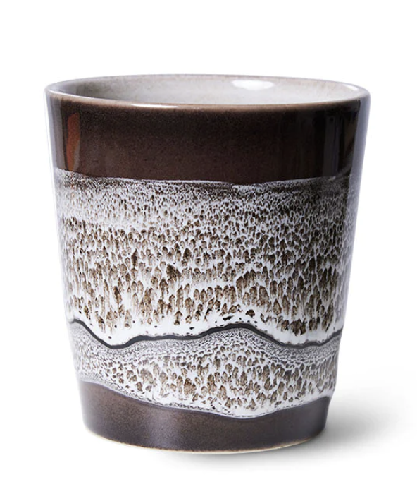 ceramics 70s coffee mug,Hurricane