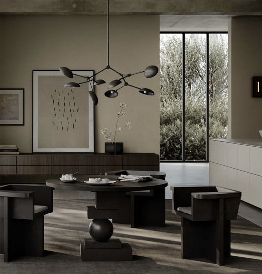 Drop chandelier bronzed MINI