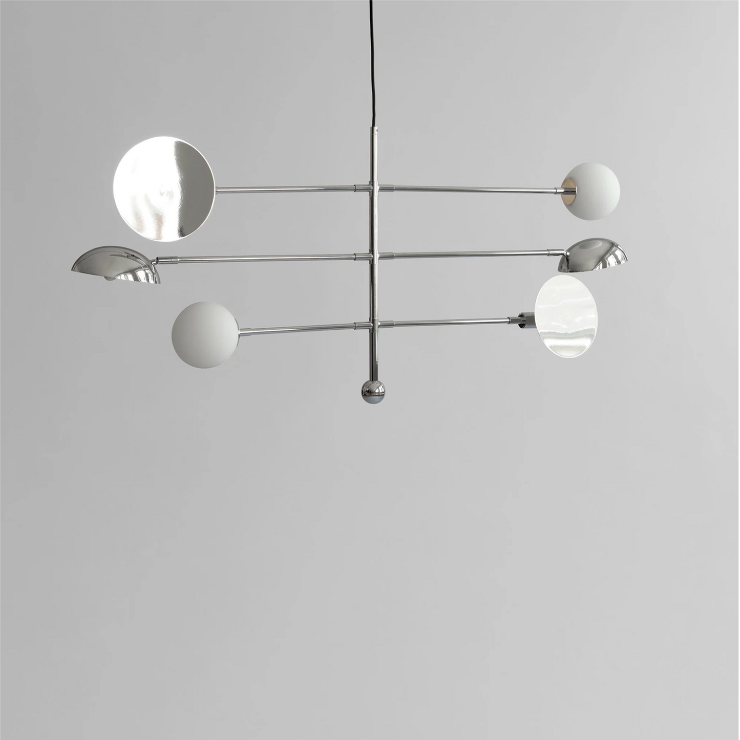 Sahn Chandelier - Chrome (5m)