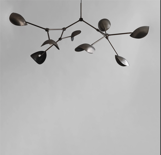 Stingray Chandlier bronze standard