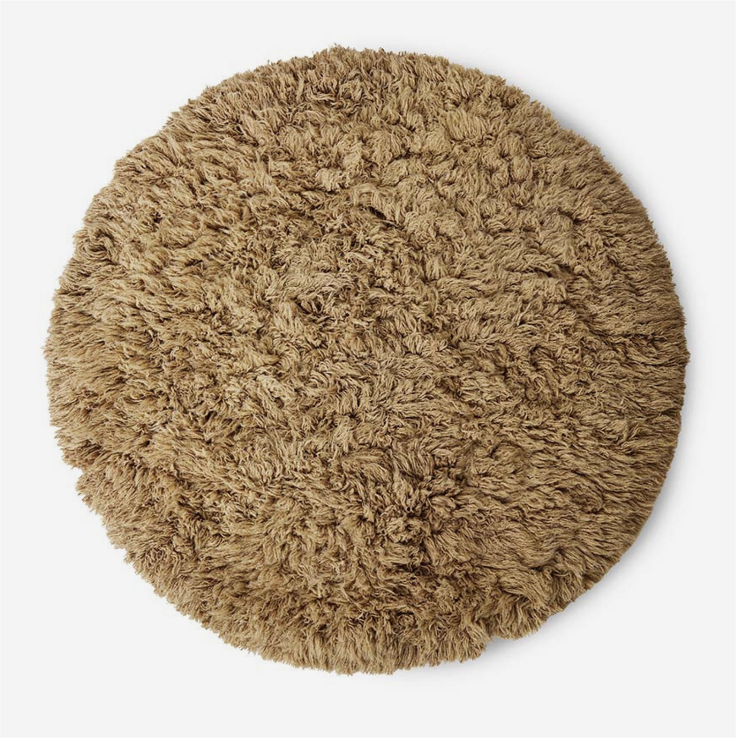 Fluffy Round Rug Caramel ø200cm