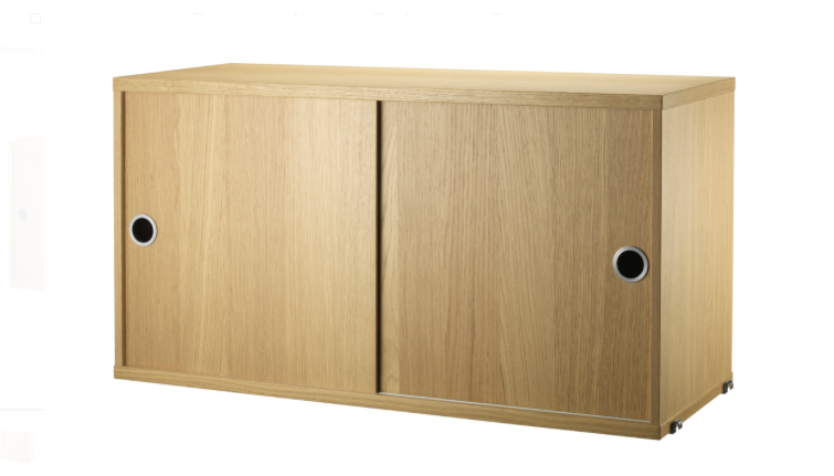 cabinet with sliding doors oak 78x30 /42h