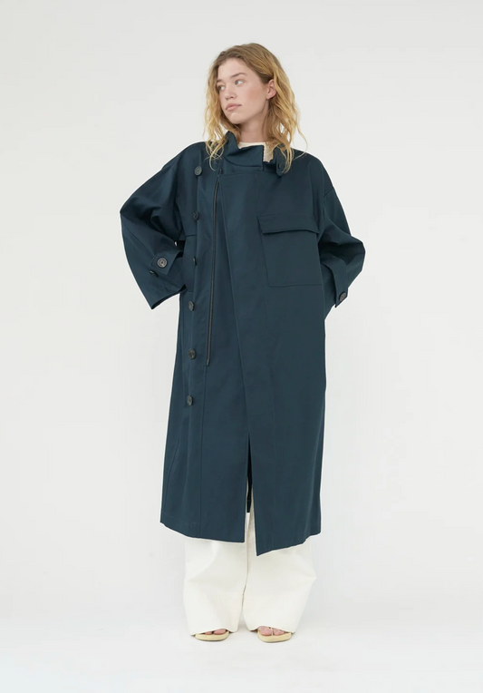 Water resistant coat navy size 2