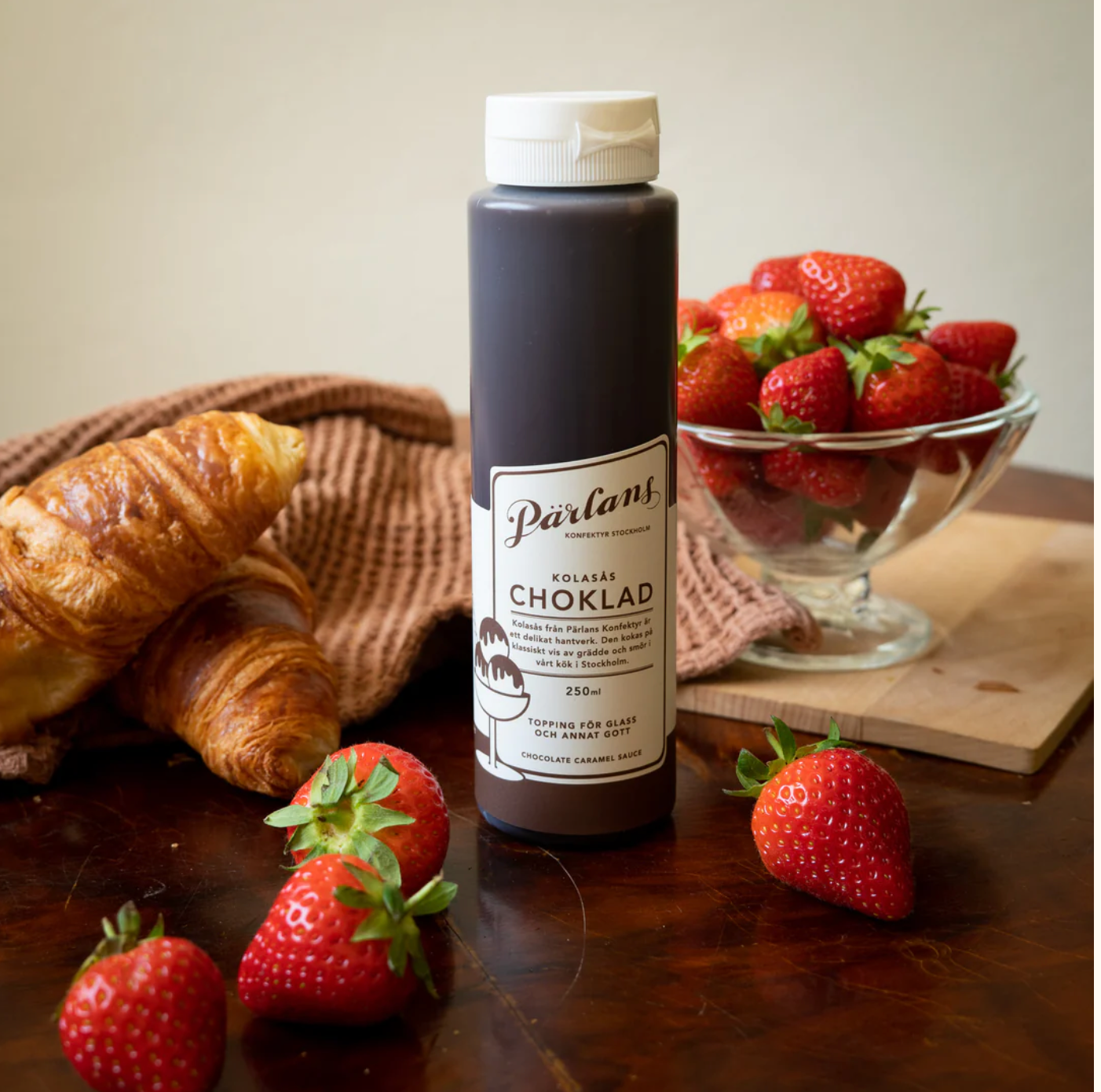 Karamelsaus Sjokolade squeeze