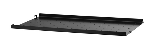 metal shelf low edge black 58x30