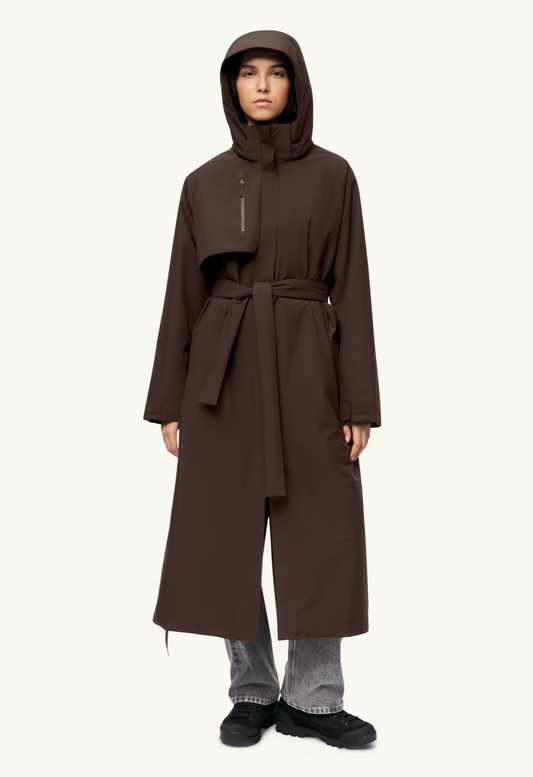 Åse insulated coat javabrun