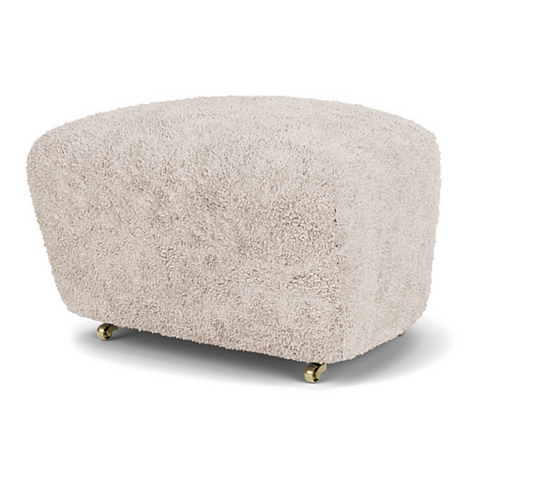 THE TIRED MAN OTTOMAN, SHEEPSKIN MOONLIGHT