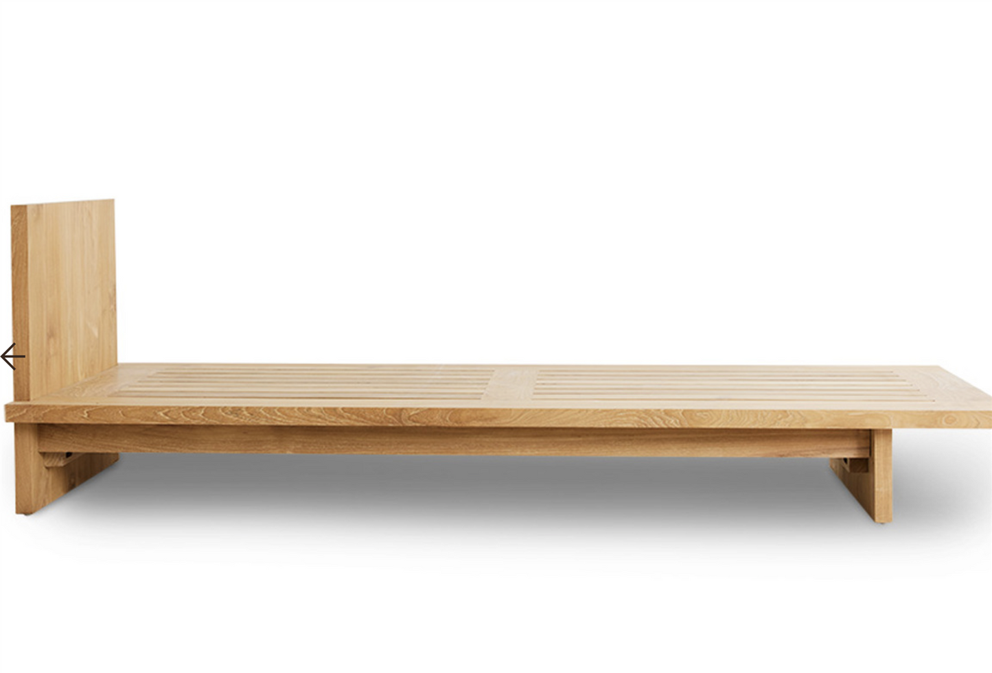 Outdoor daybed teak Stracciatella