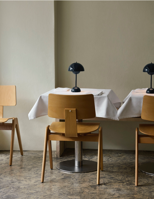 Flowerpot VP9 Verner Panton 1968 Steel Blue