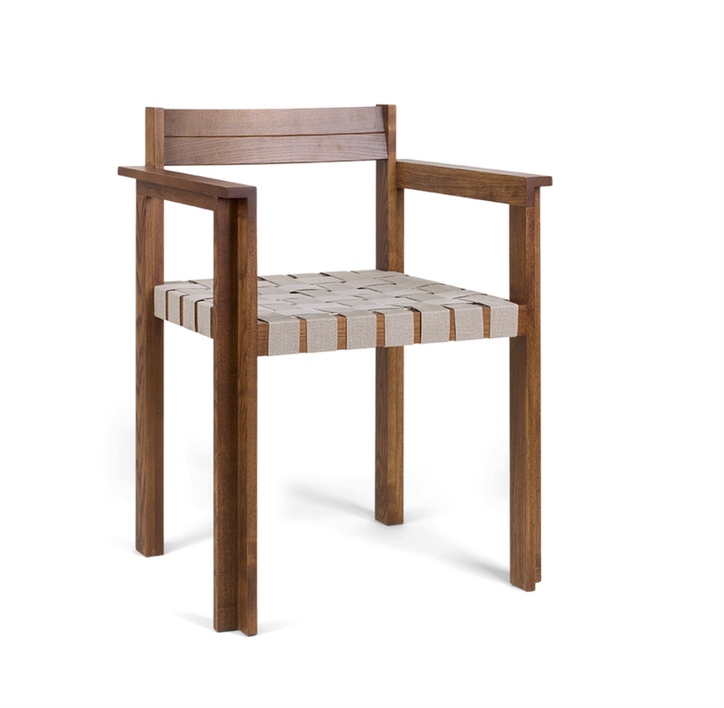 Symmetry Armrest Chair /Honey Ash Wood/Oat