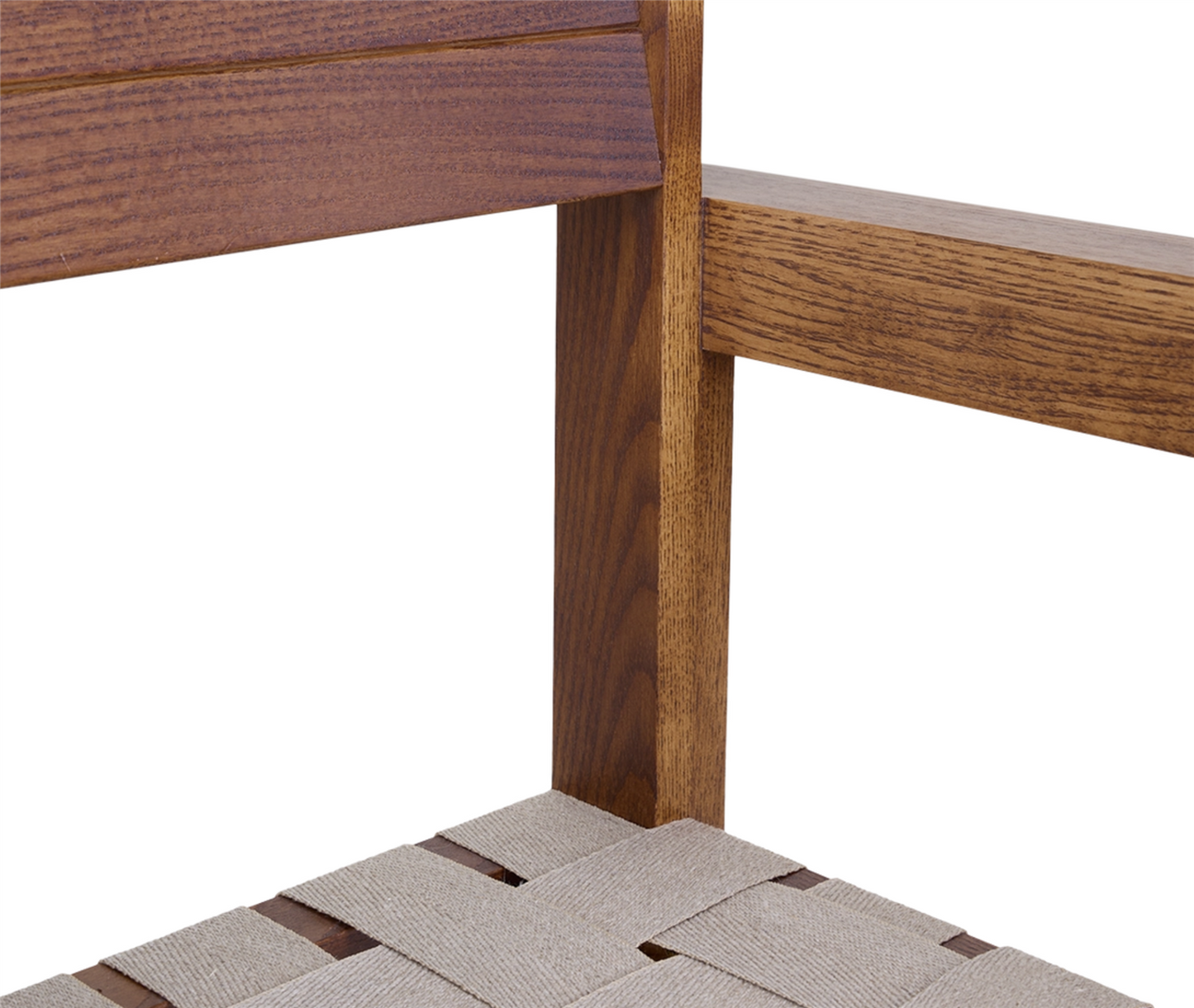 Symmetry Armrest Chair /Honey Ash Wood/Oat