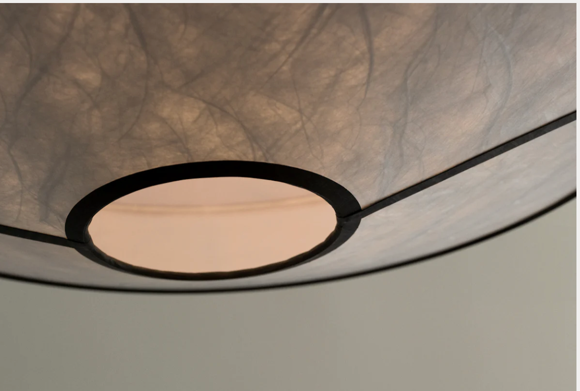 Kite Pendant Lamp Ø75 White and Black Tyvek