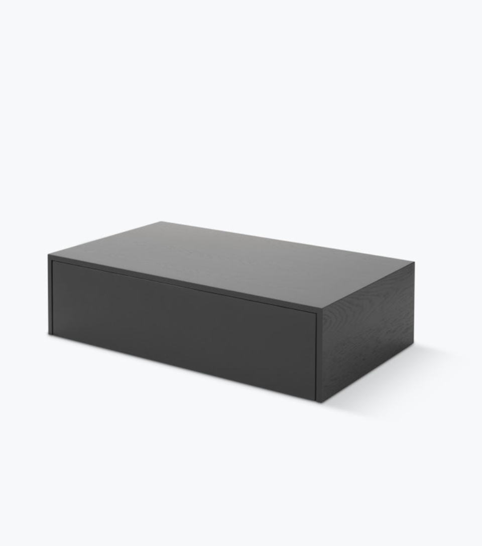 Mass Coffee Table High w. Drawer Black H270 x W: 1030 x D: 600 mm