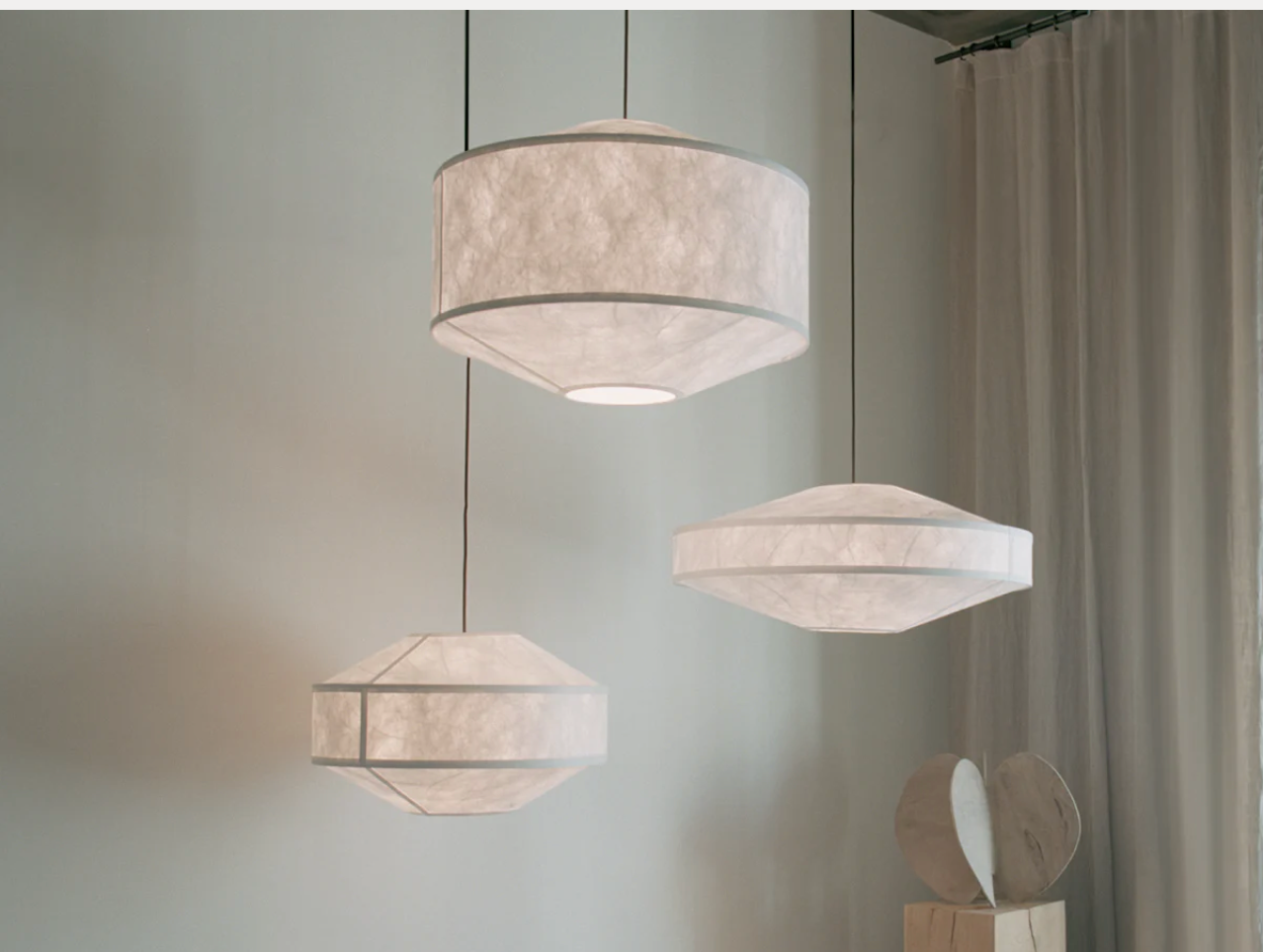 Kite Pendant Lamp Ø65 White Tyvek
