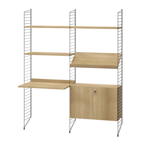 Workspace Black/Oak 160 cm