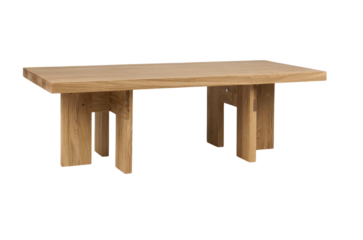 Farmhouse Coffee Table /Natural Oak /Rectangle  H 37 / W 52 / L 115 cm