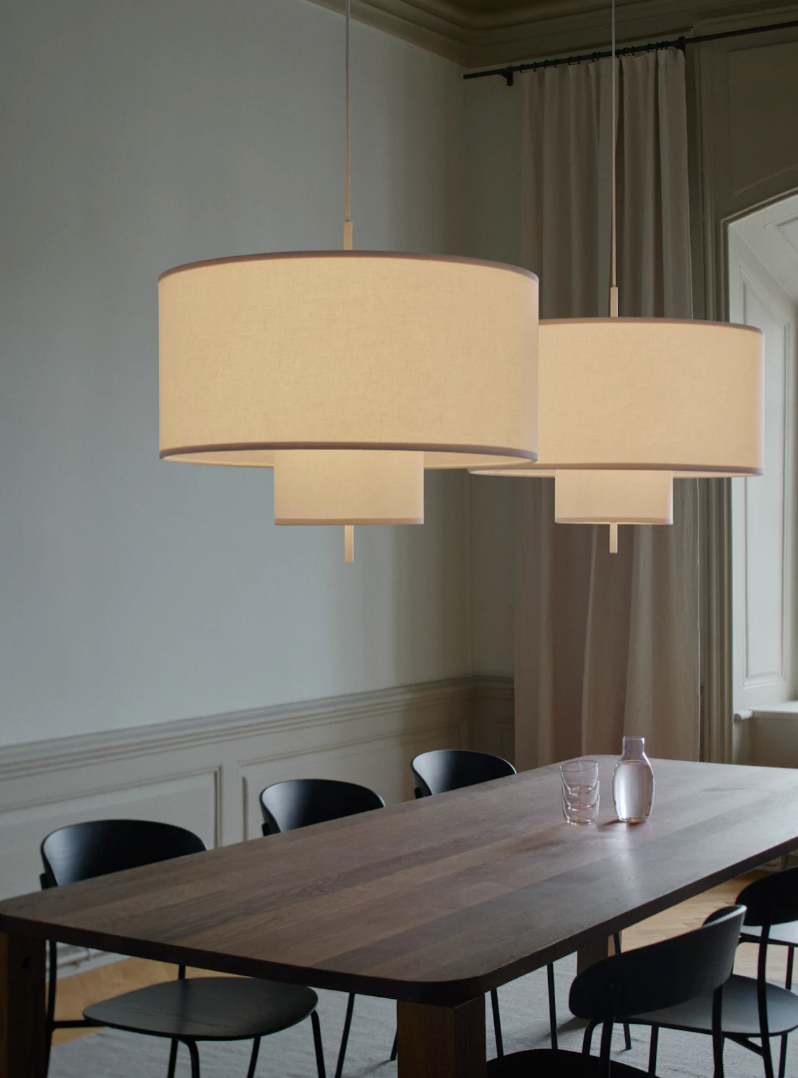 margin pendant ø70 White Canvas