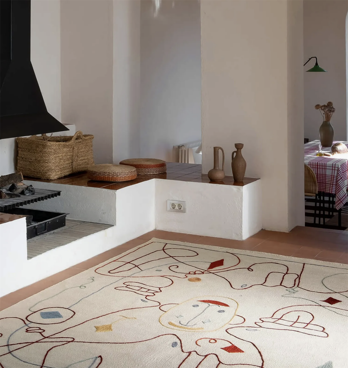 Silhouette kilim 120x150 wall rug Hayon