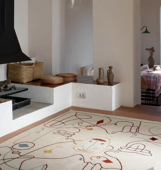 Silhouette kilim 120x150 wall rug Hayon