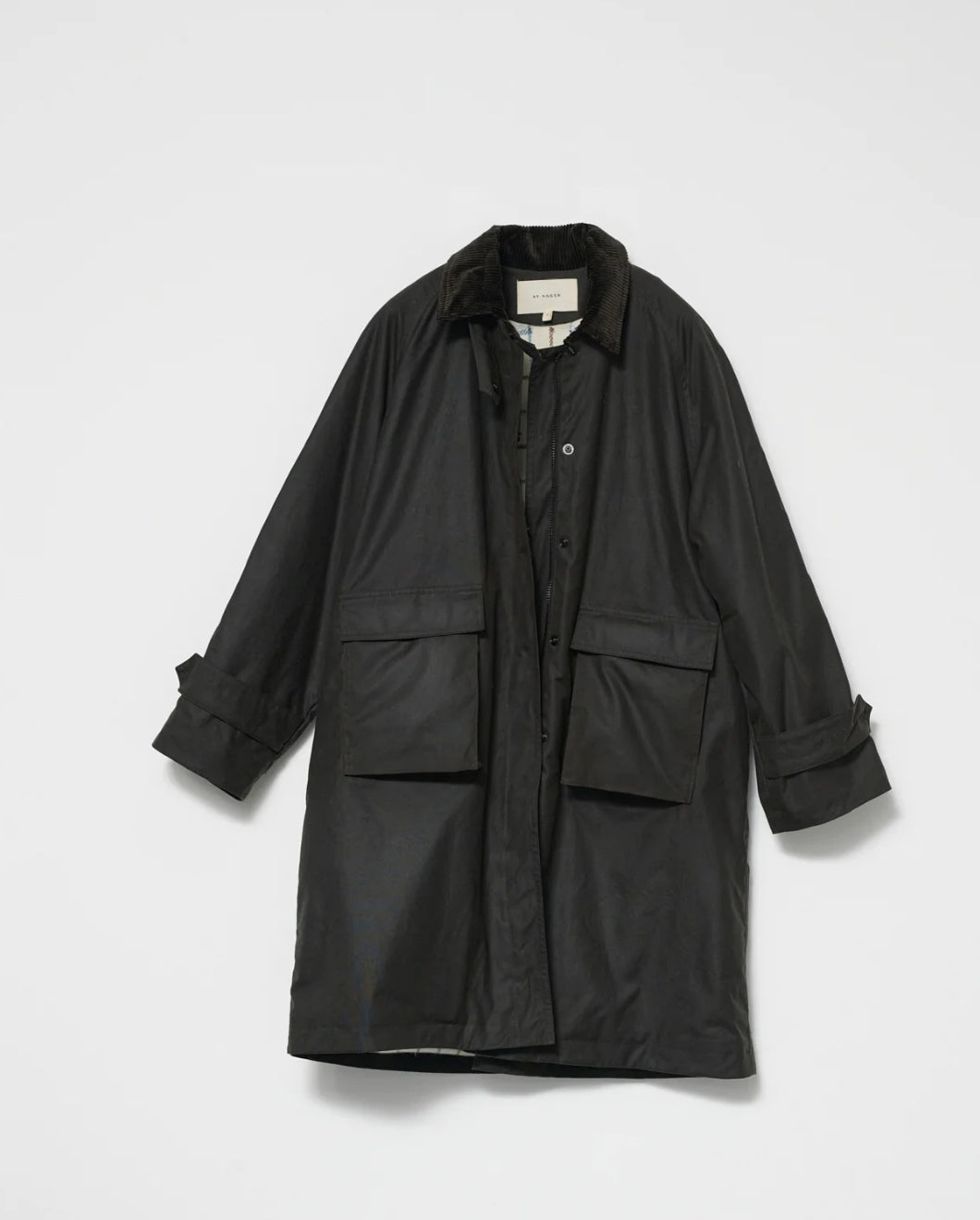 Oilskin coat brown size 1