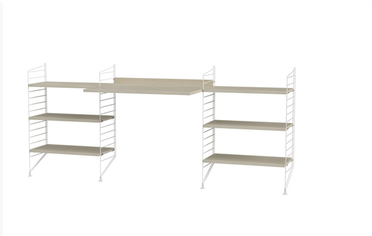 Workspace D White/Ash 200 cm