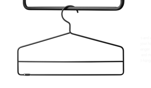 coat hanger black 4pk