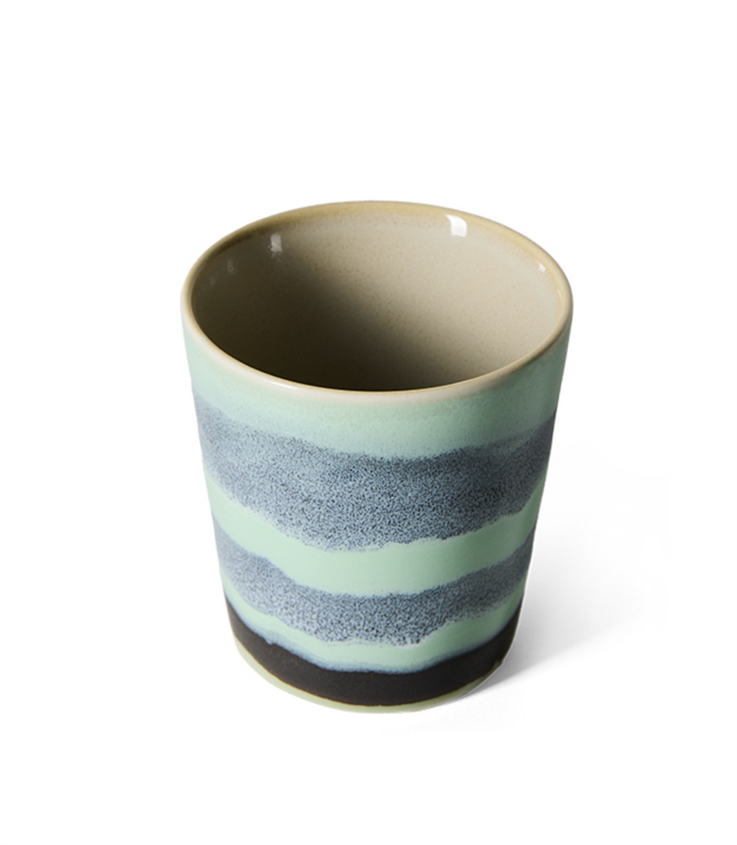 70s ceramics: coffee mug river