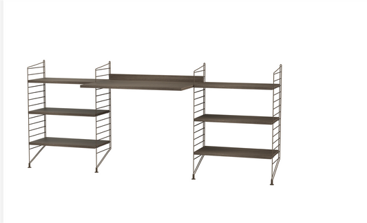 Workspace D Brown/walnut 200 cm