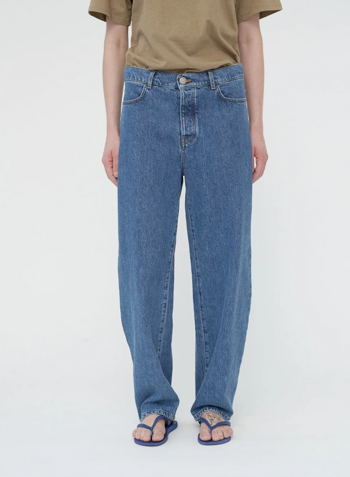 Hemp/cotton barrel jeans size 2
